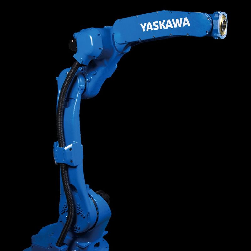 Braço de robô industrial automático YRC1000 com fonte de alimentação de 200 a 240 VCA de até 1,5 m de alcance
